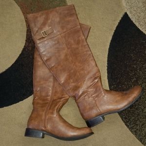 Wild Horses Riding Knee High Boots